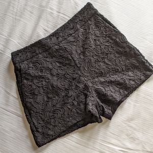 Express Lace Black Shorts